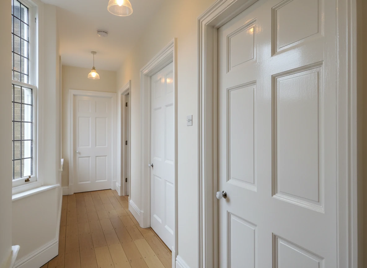 Solid timber door finishing in Ascot by Ascot Decorators
