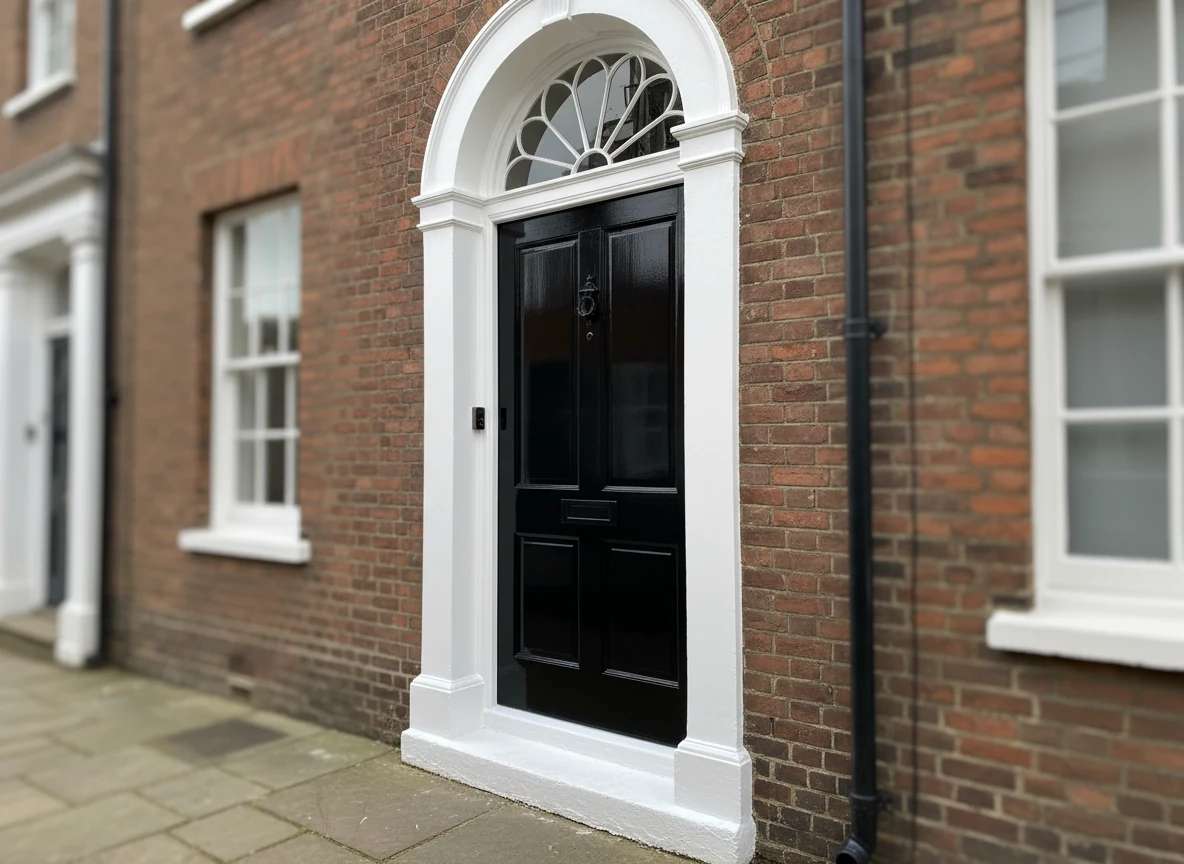 Front door painting in Ascot by Ascot Decorators