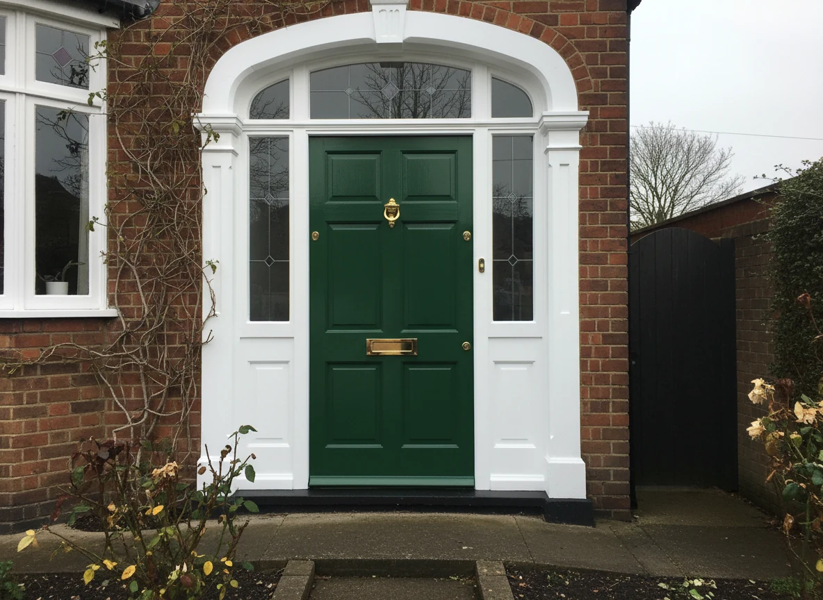 Front door painting detail in Ascot by Ascot Decorators
